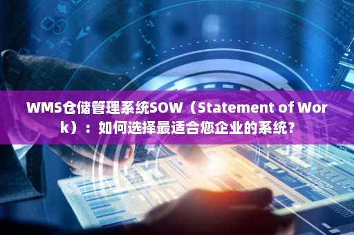 WMS仓储管理系统SOW（Statement of Work）：如何选择最适合您企业的系统？