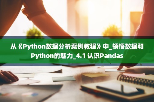 从《Python数据分析案例教程》中_领悟数据和Python的魅力_4.1 认识Pandas