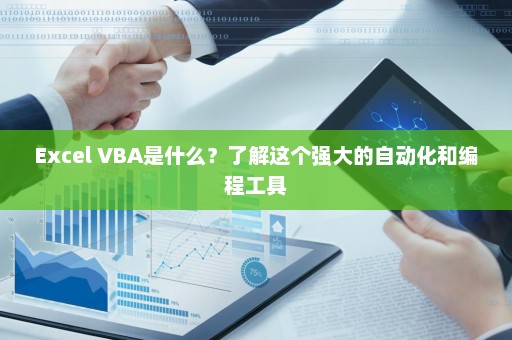 Excel VBA是什么？了解这个强大的自动化和编程工具