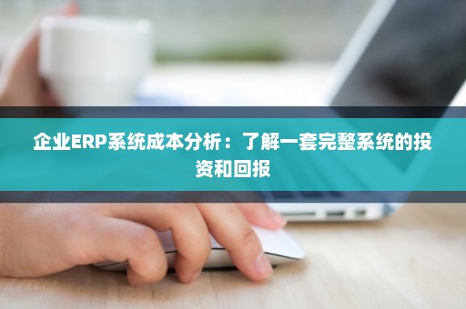 企业ERP系统成本分析：了解一套完整系统的投资和回报