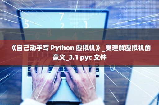 《自己动手写 Python 虚拟机》_更理解虚拟机的意义_3.1 pyc 文件