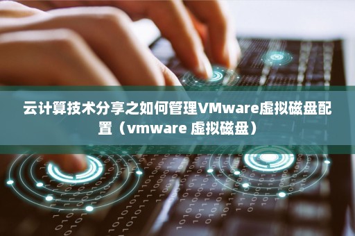 云计算技术分享之如何管理VMware虚拟磁盘配置（vmware 虚拟磁盘）
